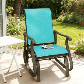 Outdoor Gliding Chair, Terrace Chair, Garden Chair, Armchair, Blue