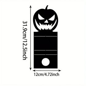 CIFbuy Gothic Halloween Pumpkin Candle Holder, Classic Black Candlestick, Spooky Haunted House Centerpiece Home Decor (TikTok, Temu Pick-up Servi (Option: defaulttitle)