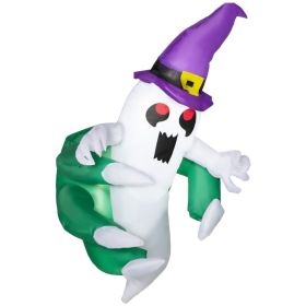 3.9ft Inflatable Halloween Window Sticker Ghost, Blow Up LED  Display for Garden Indoor Outdoor (Option: Multi Color-160x160x120 mm)
