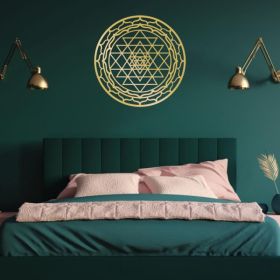 CIFbuy Exquisite Sacred Mandala Aluminum Wall Art Circular Meditation Decor For Living Room(TikTok, Temu Pick-up Service) (Option: defaulttitle)